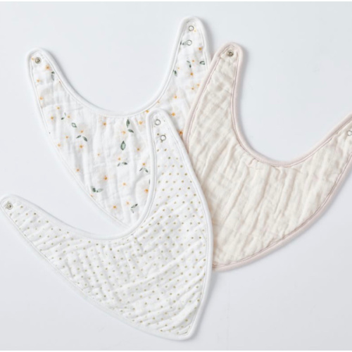 Meredith Muslin Drool Bib Set | Pottery Barn Kids