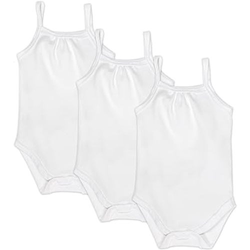 HonestBaby Multipack Sleeveless and Cami Bodysuits One-Piece 100% Organic Cotton for Infant Baby Boys, Girls, Unisex