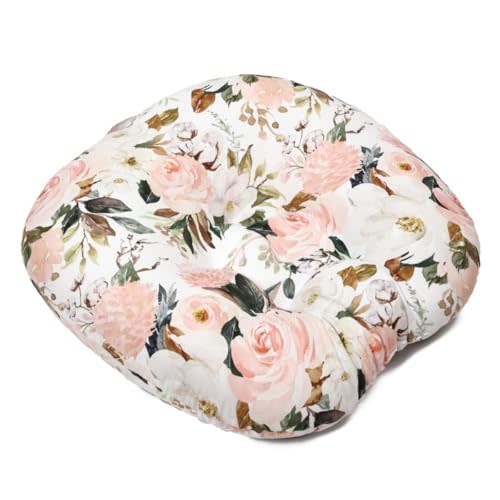 Floor Lounge Pillow, Skin Friendly Lounger Pillow with Handle Multifunctional Soft 𝖡𝖺𝖻𝗒 Shower Gift (Flower)