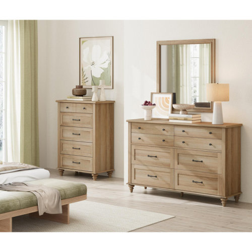 One Allium Way® 2 Piece Dresser Set - -Include One 5 Drawer Dresser & One 8 Drawer Dresser | Wayfair