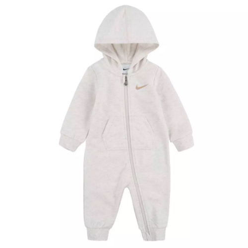 Baby Nike Essentials Hooded Long Sleeve Romper