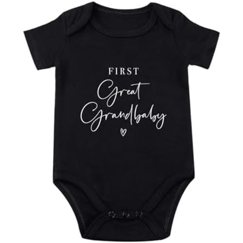 Frist Great Grandbaby Bodysuit for Baby Pregnancy Announcement for Promoted to Great Grandparents Bodysuit