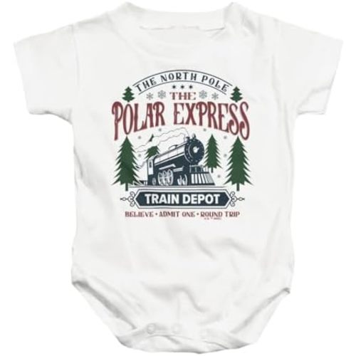 Popfunk The Polar Express Train Depot Unisex Infant Snap Suit for Baby