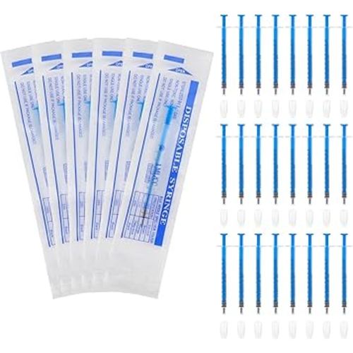 30 Pack 1ml Syringes for Liquid- Plastic Syringe without Needle, Individually Packaging Colostrum Collection Syringes for Scientific Labs, Colostrum Collector, Feeding Pets, Home Use