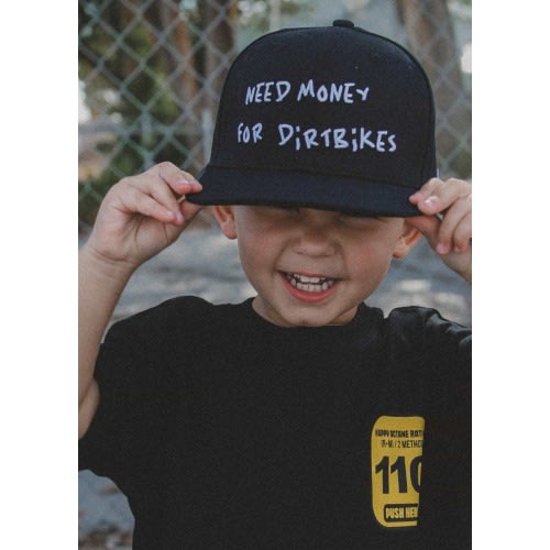Need $ For Dirt Bikes Snapback Black