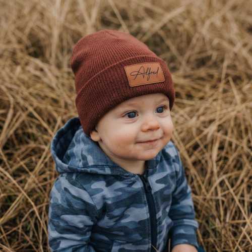 Personalized Name Beanie Kids & Babies Hat – Custom Engraved Winter Hat