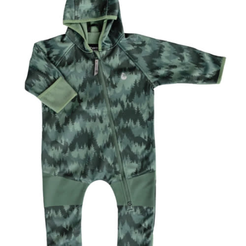 All-Weather Fleece Onesie - Forest Camo