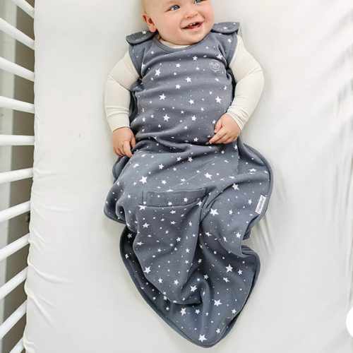 4 Season® Ultimate Baby Sleep Bag, Merino Wool & Organic Cotton, Star Gray