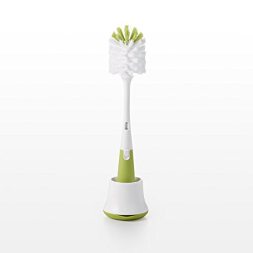OXO Tot Bottle Brush with Nipple Cleaner and Stand, Green