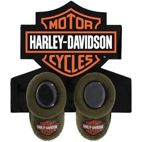 Harley-Davidson Baby Boys' Infant Cozy Knit Bootie Socks