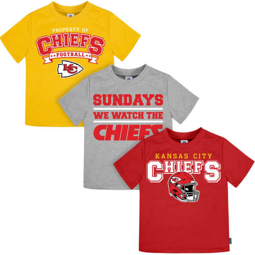 3-Piece Infant & Toddler Neutral Kansas City Chiefs T-Shirts – Gerber Childrenswear