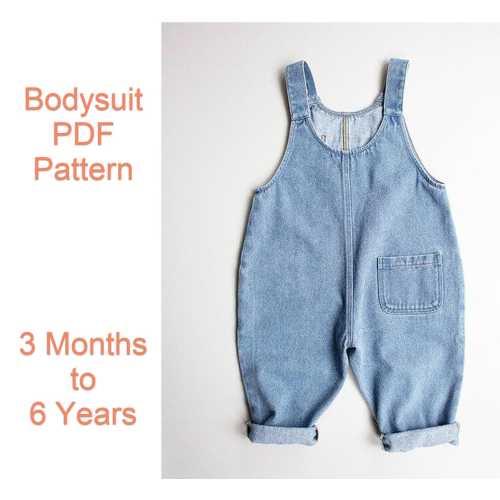 Kids Dungaree Sewing Pattern: Toddler & Child Romper (PDF)