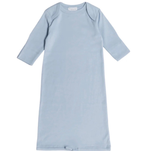 The Sleep Store Basics Organic Baby Gown - Blue | Baby Gowns | The Sleep Store