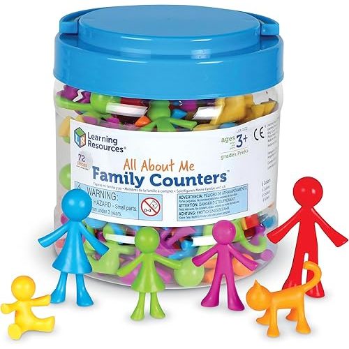 Learning Resources All About Me Family Counters - Toddler Sensory Toys, Preschool Activities, Classroom Must Haves, Math Manipulatives, Social Emotional Games, Fine Motor Skills, Color Sorting | Toddler Sensory Toys, Preschool Activities, Classroom Must H