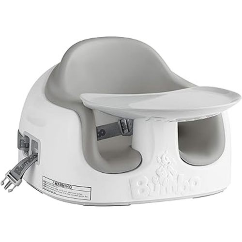 Bumbo 3-in-1 Baby Multi Seat Booster w/Feeding Tray, 6-36 Months Old, Cool Grey