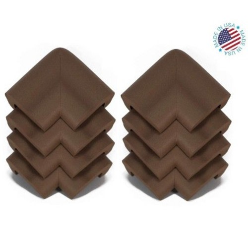 Kidkusion - Jumbo Corner Cushions Brown 8 Pk