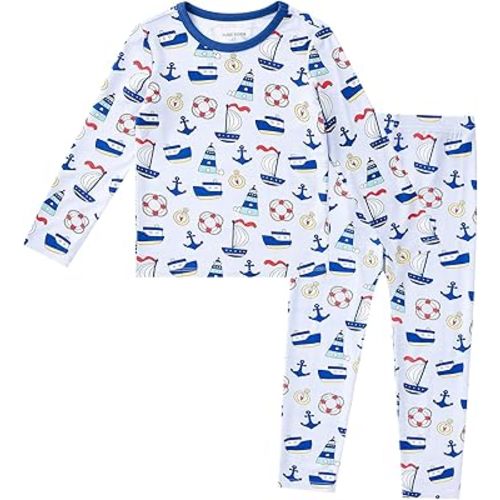 pureborn Baby Toddler Kids Viscose from Bamboo Pajamas Set Pjs 2pcs 18M-8Y