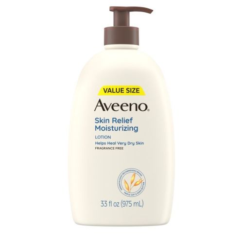 Aveeno Skin Relief Moisturising Body Lotion for Dry Skin with Oat and Shea Butter - Unscented - 33 fl oz