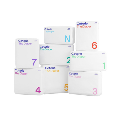 Coterie Ultra Soft Diapers, Monthly Supply - Newborn, 186 Count
