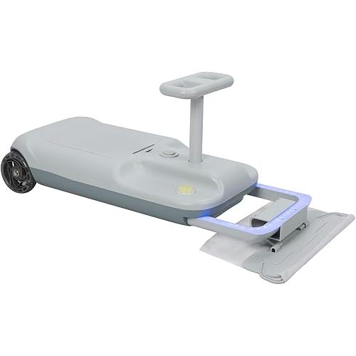 Kids Go Kart, 12V Electric Wiggle Car with Floor Cleaning Function, 5 Speed, Built-in Storage Bin, 6-12 Years Old