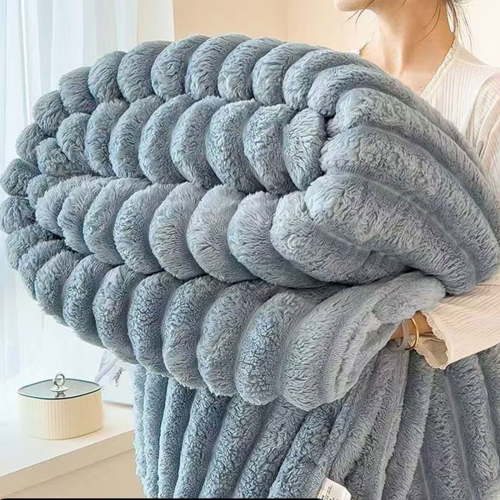 Soft and Thick Double Layer Raschel Blanket A Must Have Warming Artifact in Winter Suitable for Beds Sofas and Other Scenes Providing The ultimatecomfort