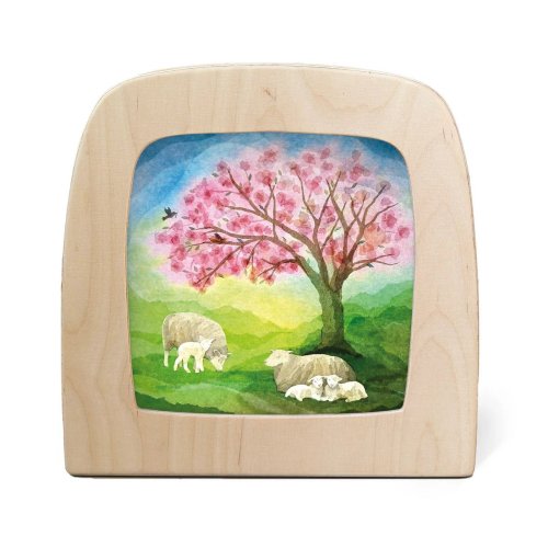 Toverlux Lamp Silhouette - Little Lambs (Vogel Geluk)