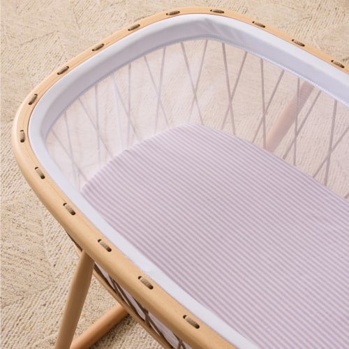 Leo Washed Cotton Fitted Bassinet Sheet - Rue