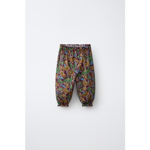 FLORAL PRINT BAGGY PANTS MADE WITH LIBERTY FABRIC - Multicolored | ZARA United States