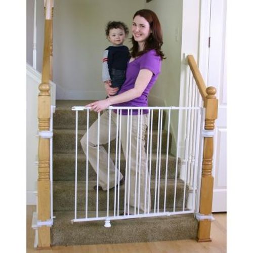 Regalo Extra Tall Top Of Stairs Metal Safety Gate