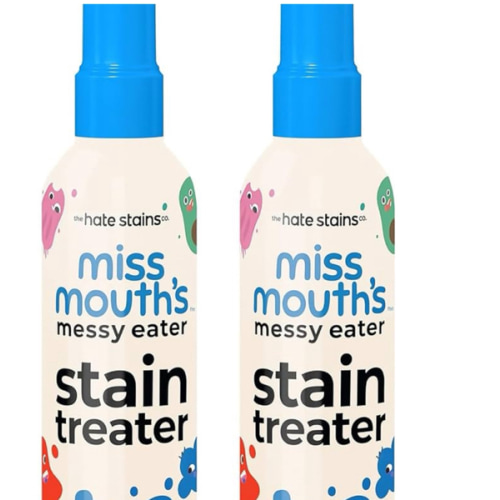Miss Mouth's Messy Eater Stain Treater Spray - 4oz 2 Pack Stain Remover - Newborn & Baby Essentials - No Dry Cleaning Food, Grease, Coffee Off Laundry, Underwear, Fabric