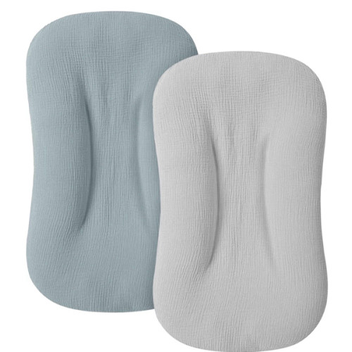 Amazon.com: MairMore Muslin Baby Lounger Cover for Newborn & Infant, 100% Cotton Soft and Breathable Lounger Slipcover for Baby Girls and Boys, Pack of 2 (Pink Blossom)
