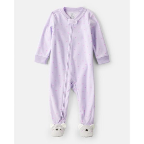 Toddler Girl Koala Loose Fit 1-Piece Pajamas - Purple - Carter's | Carter's