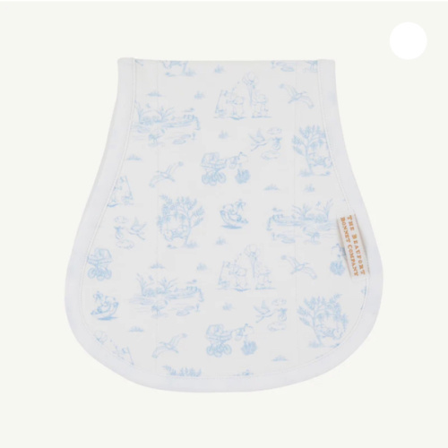 Oopsie Daisy Burp Cloth - Sir Proper's Sweet Arrival (Blue)