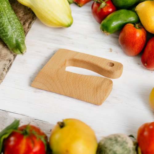 Wooden Dough Cutter Knife | Chickadees Wooden Toys | Wooden Dough Cutter Knife