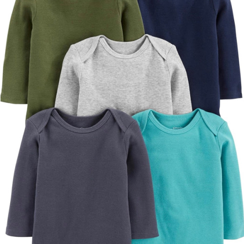 Simple Joys by Carter's Baby-Boys Long-Sleeve Bodysuit Pack of 5Bodysuit