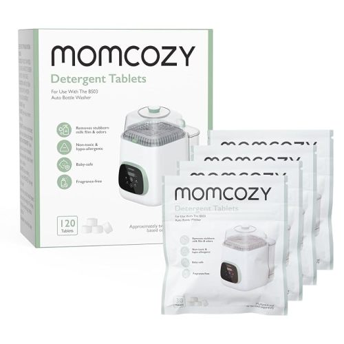 Momcozy Official Detergent Tablets for Momcozy Bottle Washers, 120 Tablets