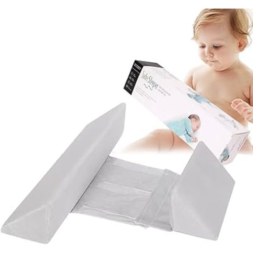 Baby Side Sleeper Weddge Breathable Pillow, Removable and Washable Breathable Bedding Set