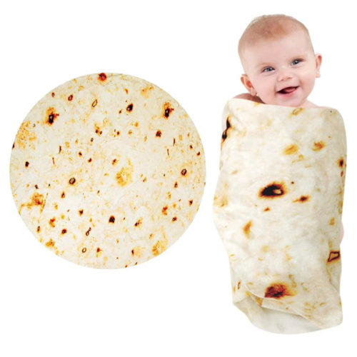 Amazon.com: Lhedon Taco Blanket Baby Tortilla Blanket Burrito Swaddle 0-9 Months | Baby essentials blanket with 285 GSM soft flannel, ideal for nursery, stroller and travel, featuring a cute photo prop design
