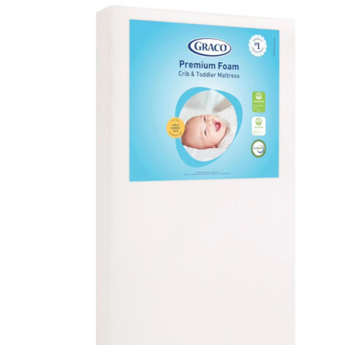 Graco Premium Foam Crib and Toddler Mattress - White