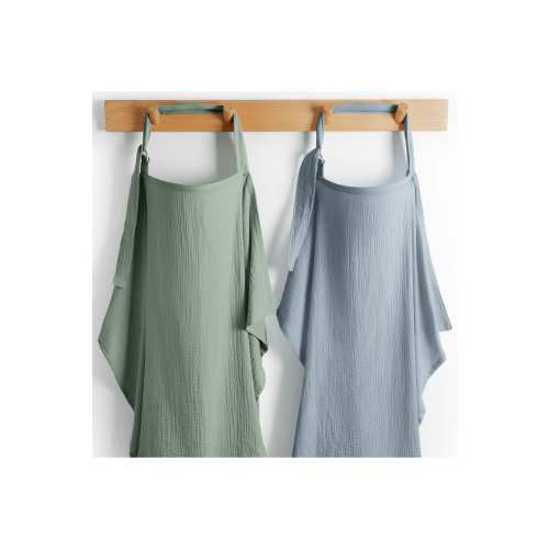 Muslin Nursing Cover, 100% Cotton - 2 Pack, One Size