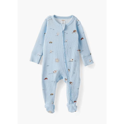 Organic Pointelle Zip All In One Romper