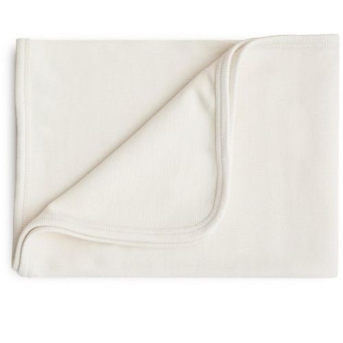 Ribbed Baby Blanket Ivory One Size