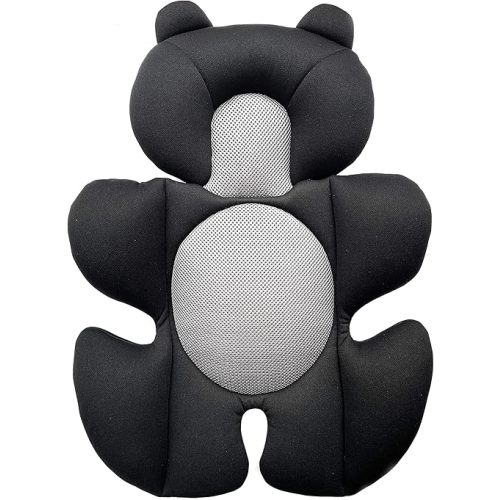 G Ganen Baby Comfort Support Cushion Stroller and Seat Comfort Cushion Insert Liner (Black Bear)