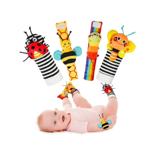 Infinno Wrist Rattles and Foot Finder Socks Set