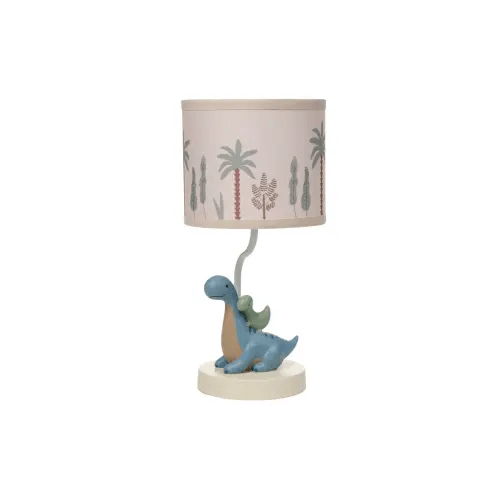 Dino-Might Custom Designed 3D Dinosaur Nursery Lamp with Shade