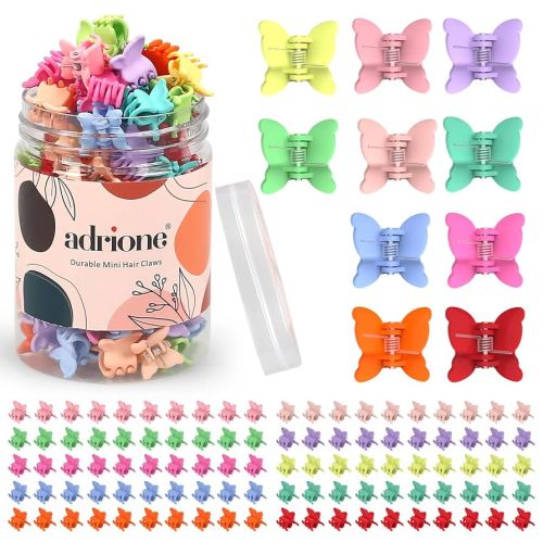 Butterfly Hair Clips for Girls 100 Pack, Colorful Hair Clips for Toddler Girls Baby Hair Clips Toddler Hair Clips Butterfly Clips for Little Girl Hair Clips for Kids Hair Clips Baby Claw Clips
