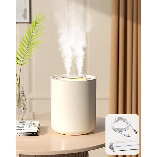 Portable Small Humidifier, 1500ml Small Humidifiers for Bedroom Baby, 1800mAh USB Personal Desktop Portable Humidifiers for Travel,Office, Car, Home, Auto Shut-Off, 3 Mist Modes, Super Quiet