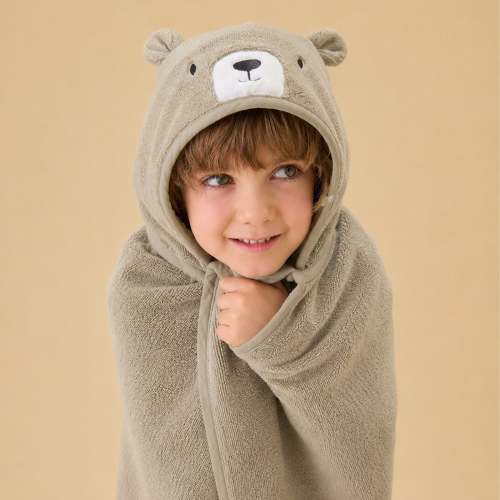 Bear Baby & Kids Hooded Bath Towel