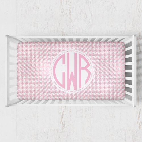 Preppy Summer Personalized Monogrammed Crib Sheet
