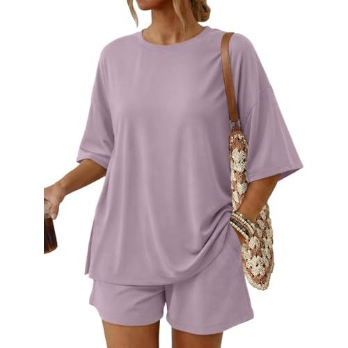 Trendy Queen 2 Piece Summer Set Oversized Top & Loose Fit Shorts with Pockets